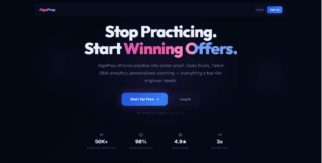 AlgoPrep project screenshot